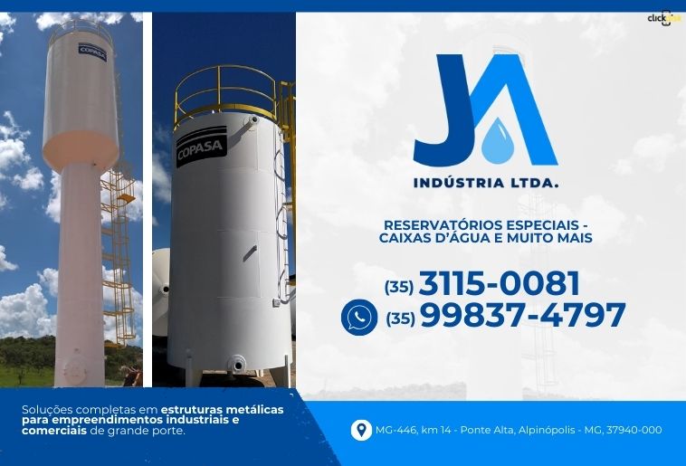 Banner JA ESTRUTURAS METÁLICAS